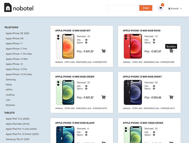 Nobotel Mobiel | Zakelijke Mobiele Provider